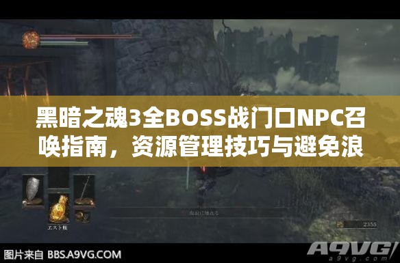 黑暗之魂3全BOSS戰門(mén)口NPC召喚指南，資源管理技巧與避免浪費以最大化戰斗價(jià)值